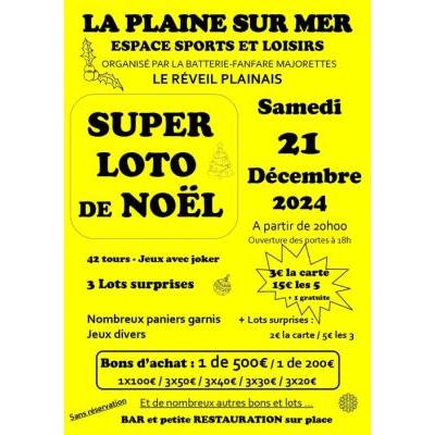 Photo du Super Loto de Noël à La Plaine-sur-Mer