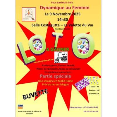 Photo du Loto solidaire dynamique au féminin  à La Valette-du-Var