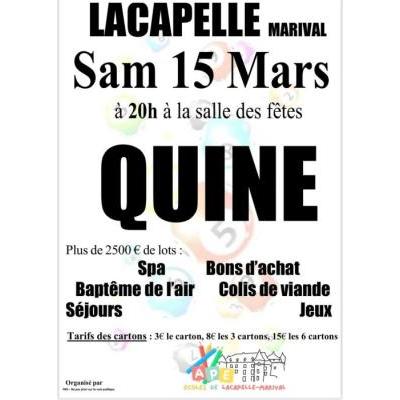 Photo du Super Quine de L'APE   à Lacapelle-Marival