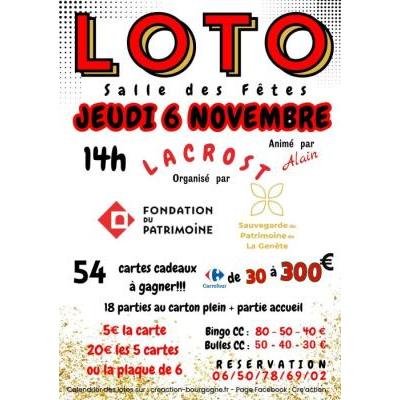 Photo du LOTO PATRIMOINE DE LA GENETE à Lacrost