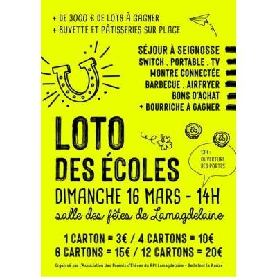 Photo du Loto + 3000€  de lots ! à Lamagdelaine