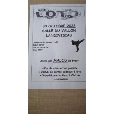 Photo du loto du karaté club landivisiau à Landivisiau