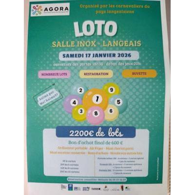 Photo du SUPER LOTO ANIME PAR MELANIE 06.59.27.14.07 FINALE A 600€ à Langeais