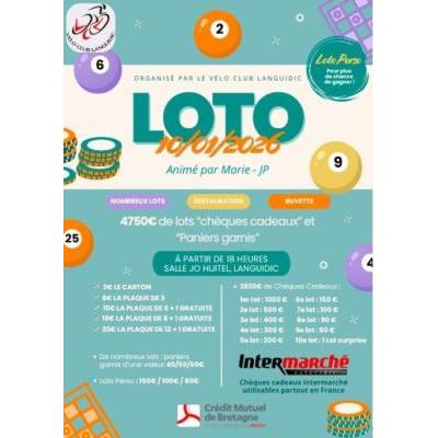 Photo du loto à Languidic