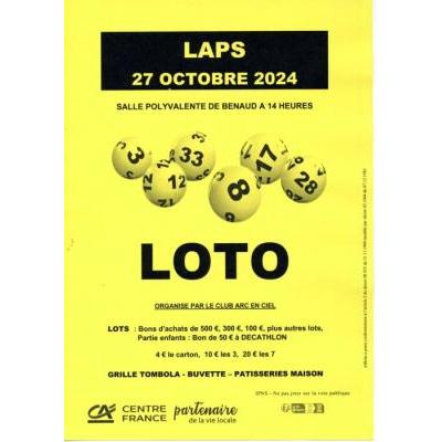 Photo du Loto du Club Arc en Ciel à Laps