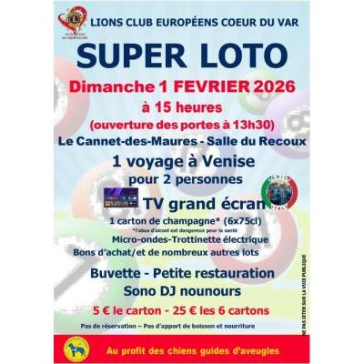 Photo du SUOER LOTO DU LIONS à Le Cannet-des-Maures