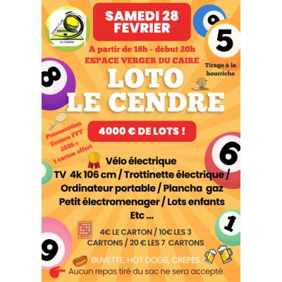 Photo du Grand Loto Tennis Club Du Cendre à Le Cendre