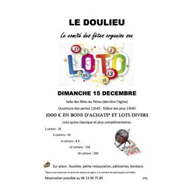 Photo du Loto annuel du comité des fêtes à Le Doulieu