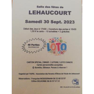 Photo du Loto 40 parties à Lehaucourt