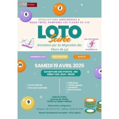 Photo du Super loto améléroses animé par Majo-twirl les Fleurs de Lys à Le Taillan-Médoc