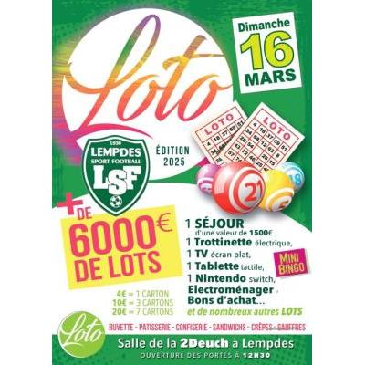 Photo du Super Loto du Lempdes Sport Football à Lempdes