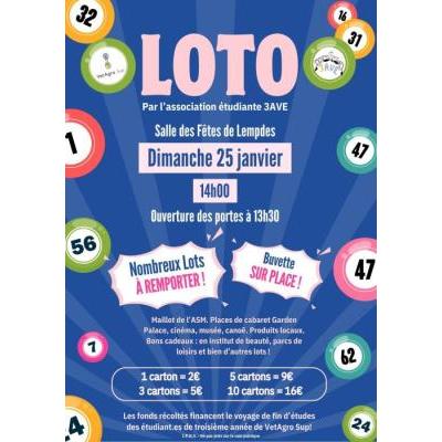 Photo du Loto des &eacute;tudiants de 3e ann&eacute;e VetAgro Sup  à Lempdes