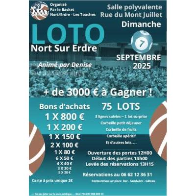 Photo du Super LOTO du NACLT Basket à Touches
