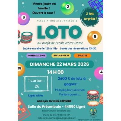 Photo du Loto Apel Ecole Notre Dame à Ligné