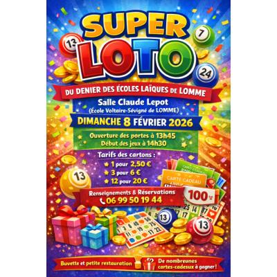Photo du SUPER LOTO du Denier des &eacute;coles la&iuml;ques de Lomme à Lille