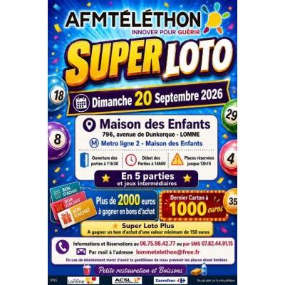 Photo du Super Loto en faveur du T&eacute;l&eacute;thon à Lille
