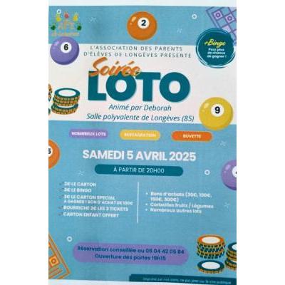 Photo du Soirée Loto animé par Déborah organisé par l'APE de Longèves  à Longèves