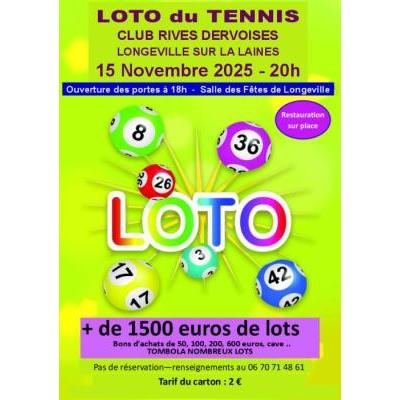 Photo du Loto du Tennis Club Rives DERVOISES à Longeville-sur-la-Laines