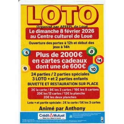Photo du Loto des Ecoles Publiques de Lou&eacute; à Loué