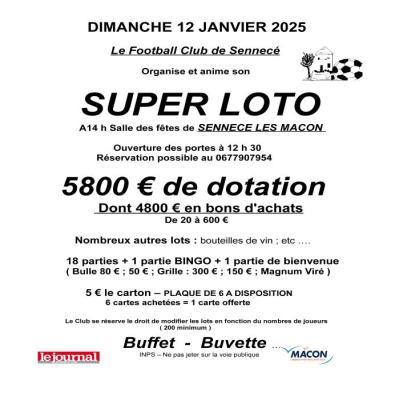 Photo du SUPER LOTO DU FC SENNECE LES MACON à Mâcon