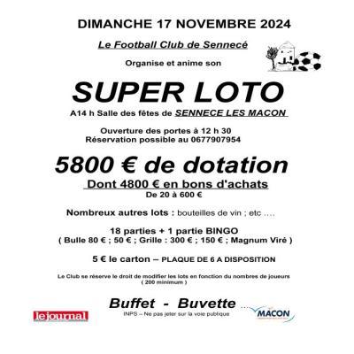 Photo du SUPER LOTO DU FC SENNECE LES MACON à Mâcon