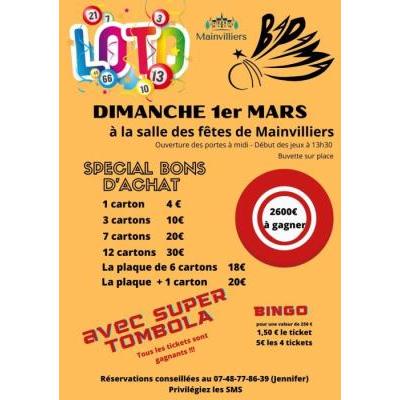 Photo du Super Loto du BAPAMA - Sp&eacute;cial bons d'achat à Mainvilliers