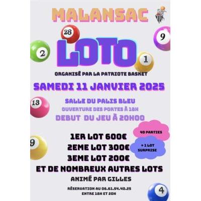 Photo du Loto La Patriote Basket animé par Gilles à Malansac