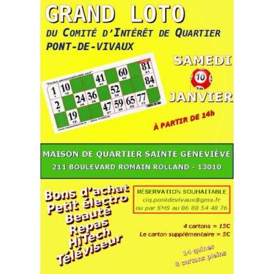 Photo du Grand Loto du Comit&eacute; d'Int&eacute;r&ecirc;t de Quartier Pont de Vivaux à Marseille 10eme Arrondiss