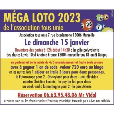 Photo du Mega loto de l association tous unie  à Marseille 4eme Arrondisse