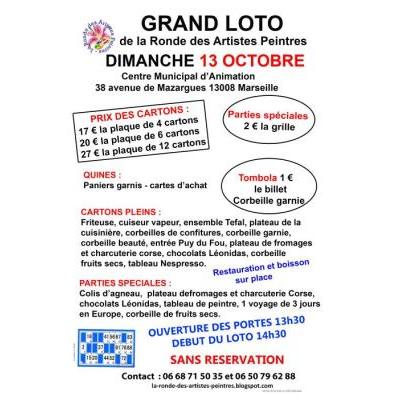 Photo du Grand loto des artistes peintres à Marseille 8eme Arrondisse