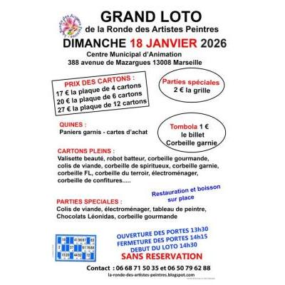 Photo du Grand loto des artistes peintres à Marseille 8eme Arrondisse