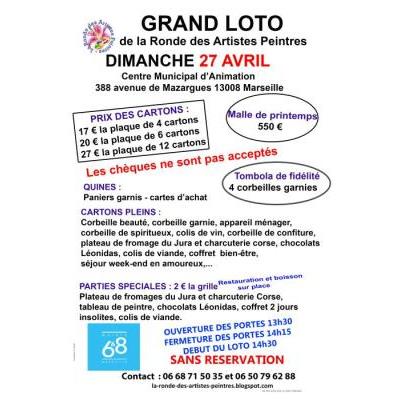 Photo du Grand loto des artistes peintres à Marseille 8eme Arrondisse