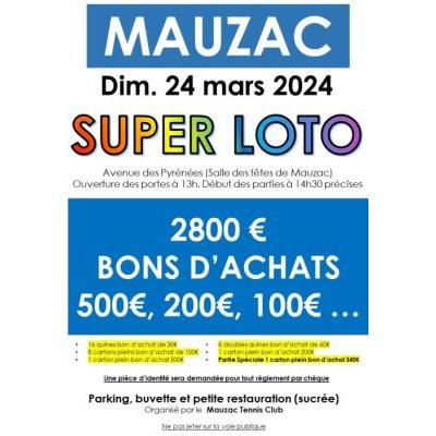 Photo du Super Loto à Mauzac 2800€ de bons d'achats à Mauzac