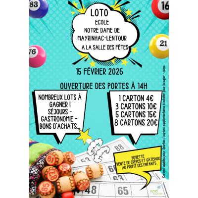 Photo du Loto annuel de l'APEL à Mayrinhac-Lentour