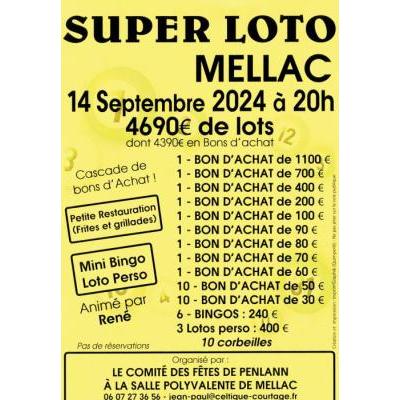 Photo du Super loto du comité des fêtes de Penlann animé par René à Mellac