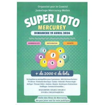 Photo du Grand Loto du comit&eacute; de Jumelage Mercurey Melen à Mercurey