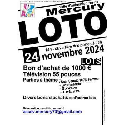 Photo du LOTO de l'ASCEV à Mercury