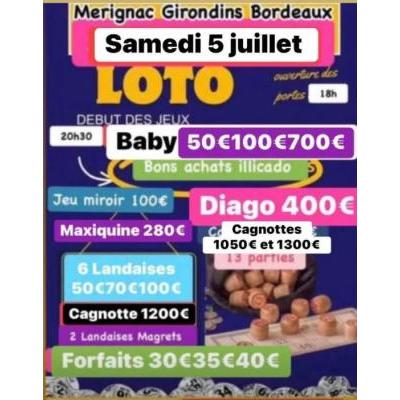 Photo du SUPER LOTO d été à 20e 2 grosses cagnottes salle climatisée à Mérignac