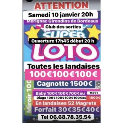 Photo du SUPER LOTO grosses landaises d&eacute;but 20h 5 grosses cagnottes à Mérignac