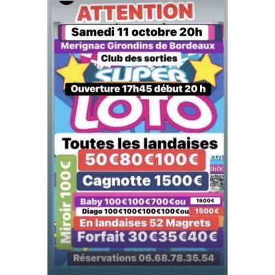 Photo du SUPER LOTO début 20h forfait 20e 4 grosses cagnottes à Mérignac