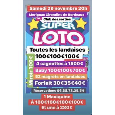 Photo du SUPER LOTO grosses landaises début 20h 4 grosses cagnottes à Mérignac