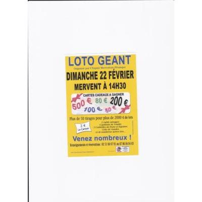 Photo du loto g&eacute;ant à Mervent