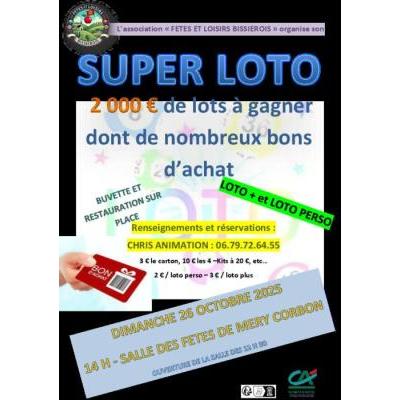 Photo du Super Loto du comité des fêtes à Méry-Corbon