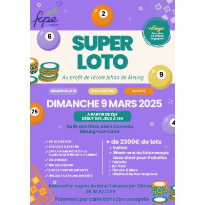 Photo du Super Loto École J. DE MEUNG  à Meung-sur-Loire