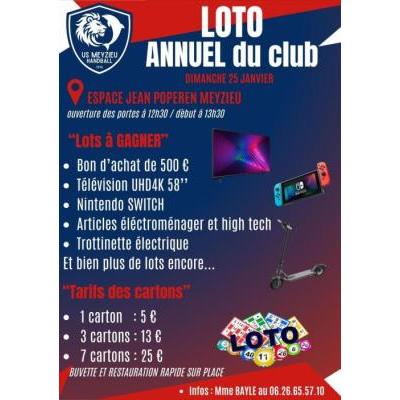 Photo du Loto annuel de l'u.s.meyzieu handball à Meyzieu