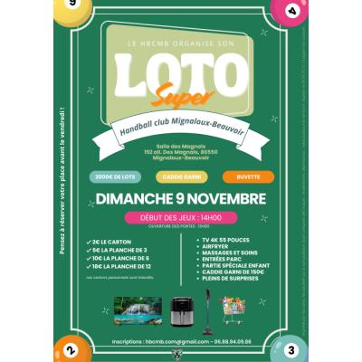 Photo du Super loto annuel du HBCMB à Mignaloux-Beauvoir
