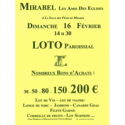 Photo du SUPER LOTO Paroissial à Mirabel