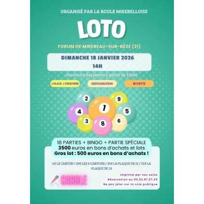 Photo du Loto animé par CAROLE à Mirebeau-sur-Bèze