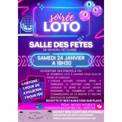 Photo du Loto annuel du Sou des Ecoles à Moidieu-Détourbe