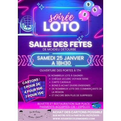 Photo du SOIREE LOTO DU SOU DES ECOLES à Moidieu-Détourbe